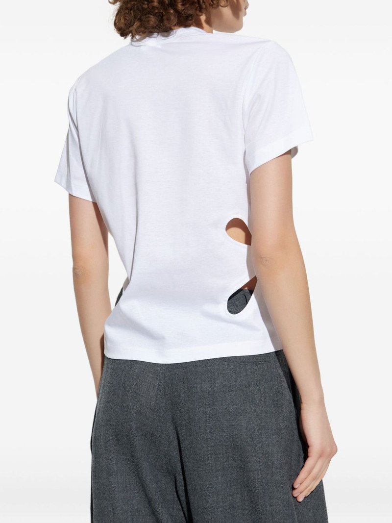 floral cut-out T-shirt 4