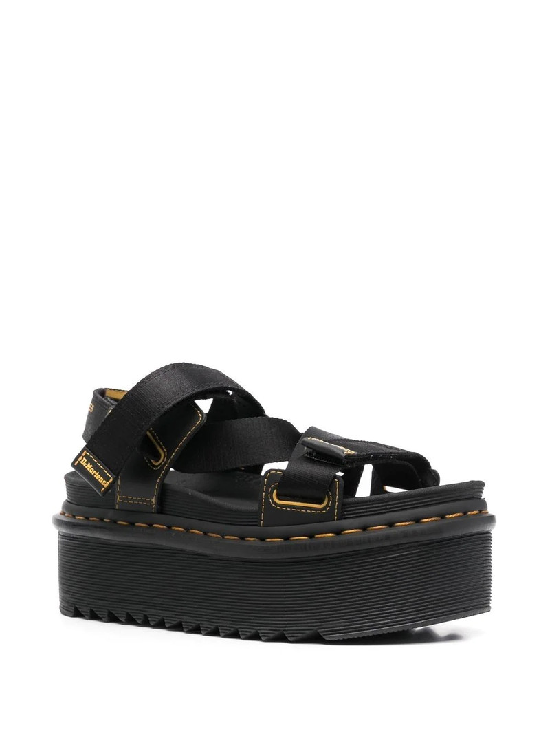 Dr. Martens Kimber logo webbing strap sandals outlook