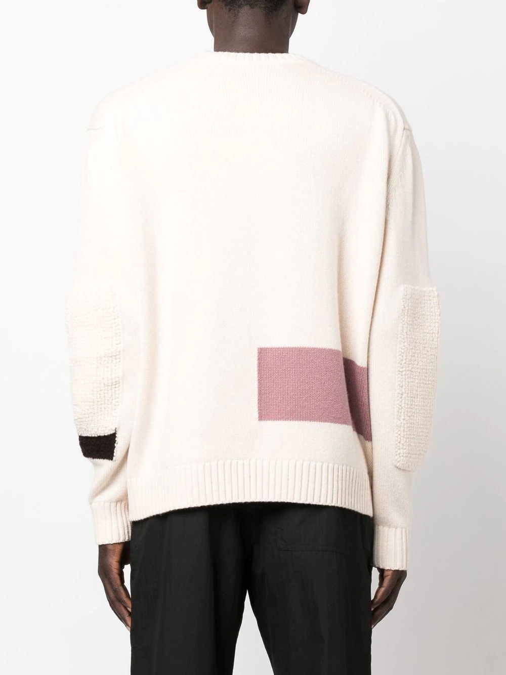 bouclé crew neck jumper - 4