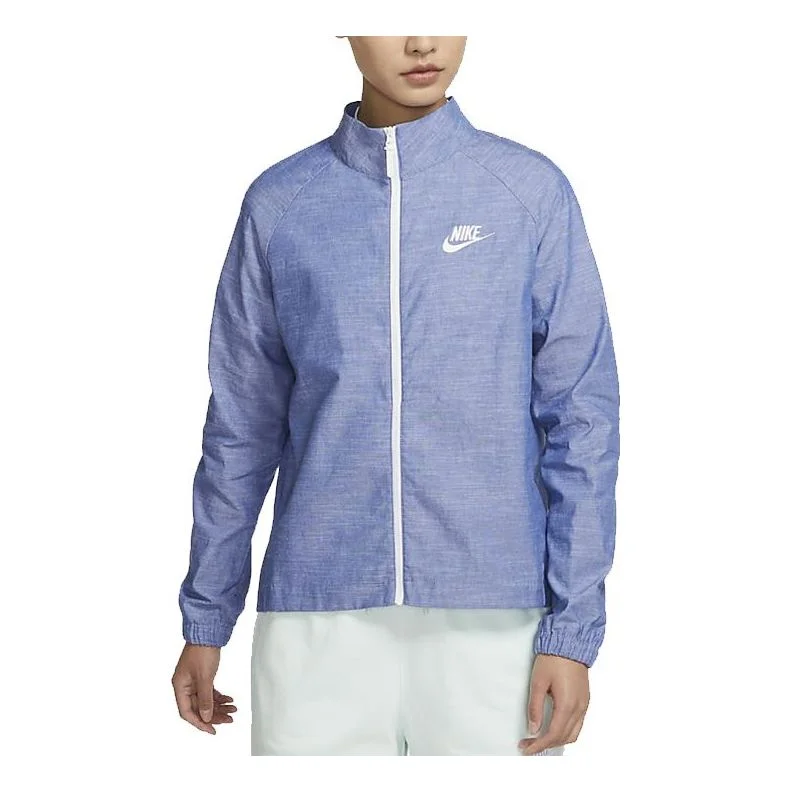 (WMNS) Nike Sportswear Casual Stand Collar Woven Sports Jacket Purple Light purple DM1185-411 - 1