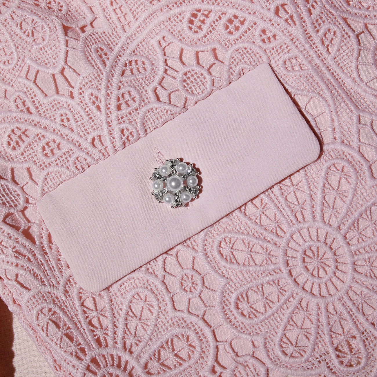 Pink Guipure Lace Jacket - 6