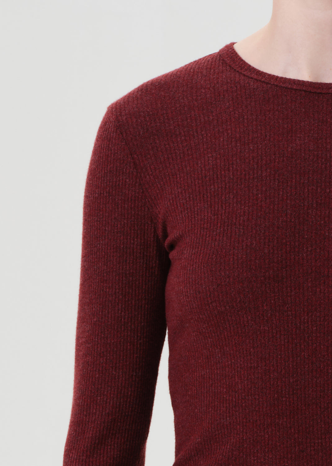 DELPHI SLIM TEE IN BRICK - 5
