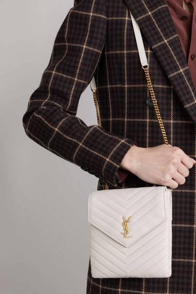 SAINT LAURENT Small quilted leather shoulder bag outlook