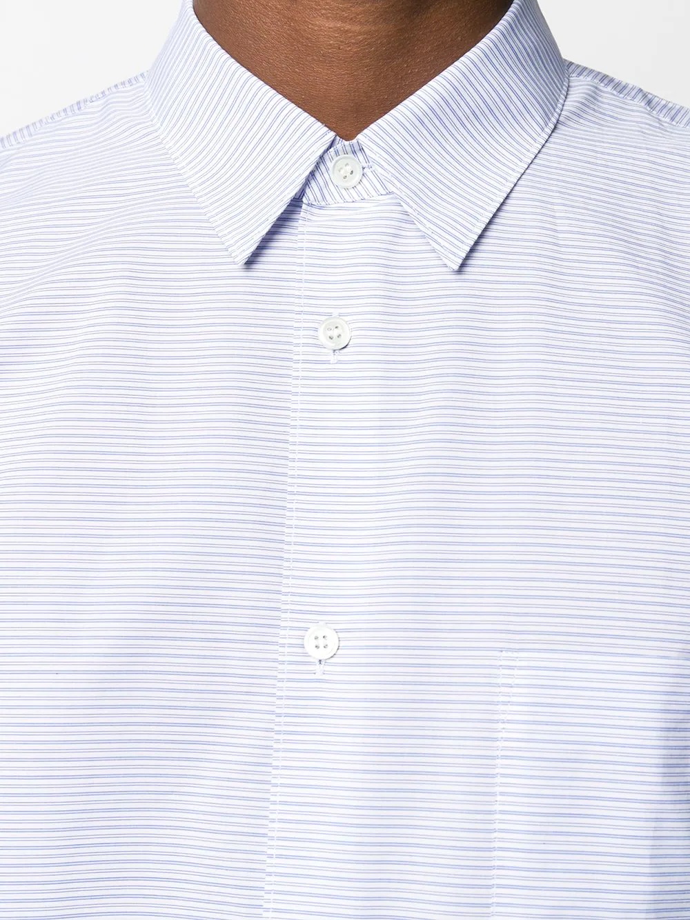 multi-stripe patch pocket shirt - 5