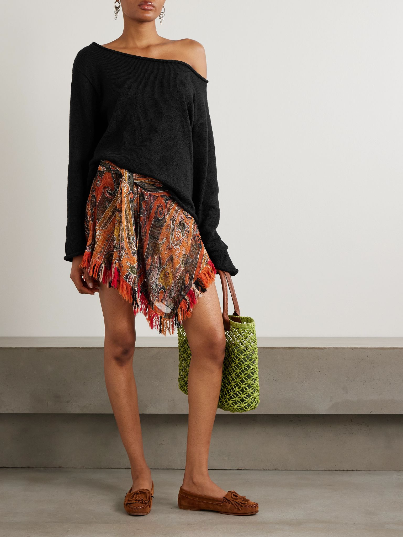 Nora Lite oversized cotton sweater Black - 2