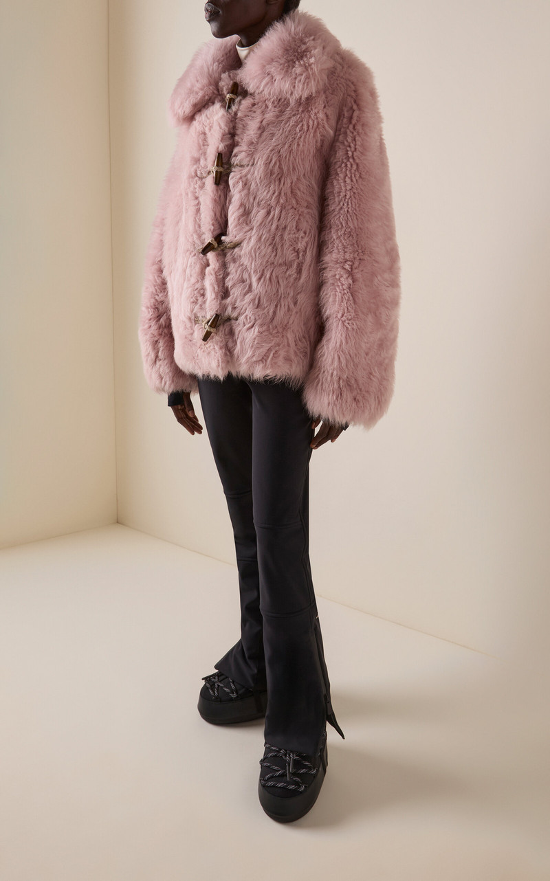 Moncler Grenoble Oisans Faux Fur Jacket pink outlook