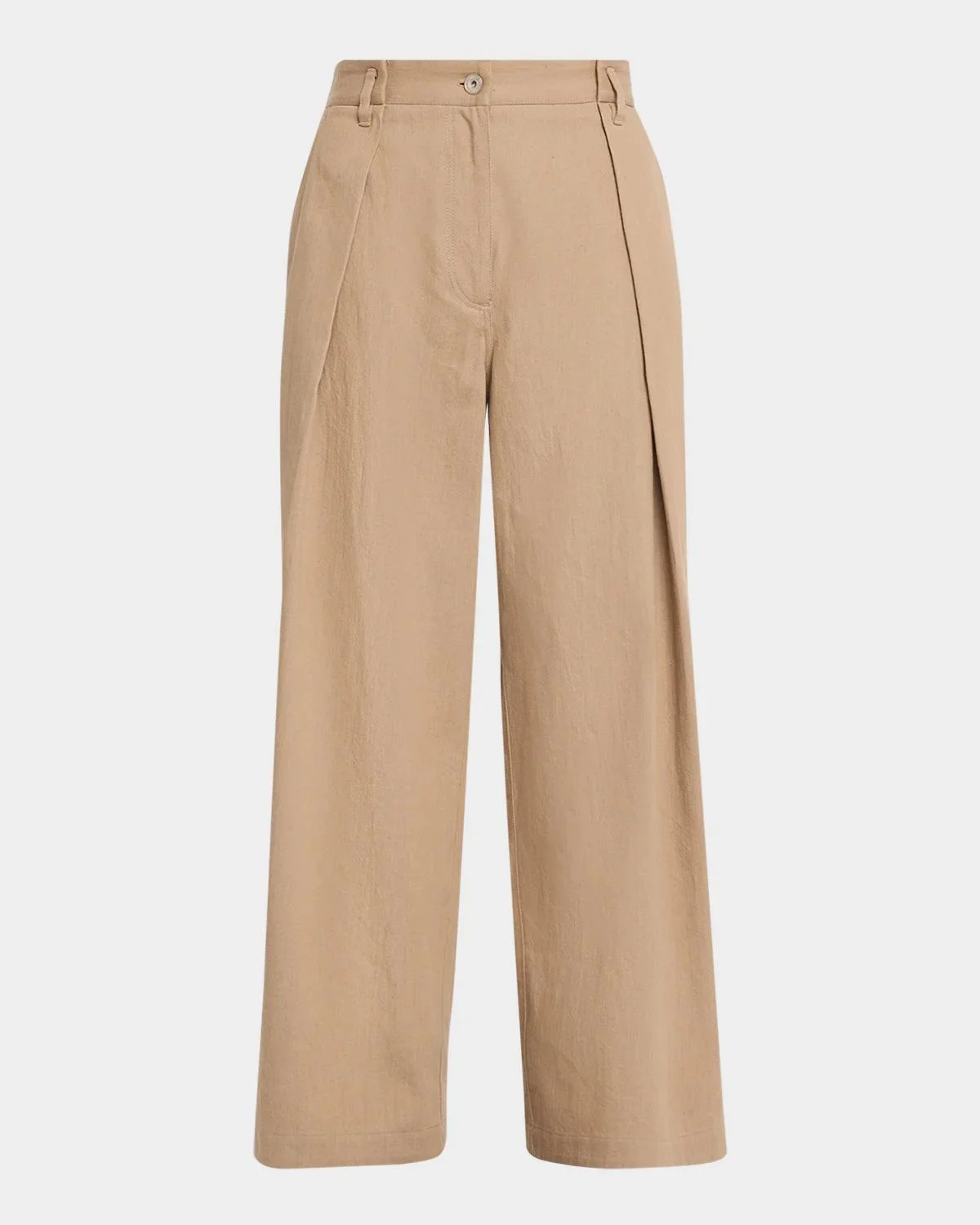 Sparkle Twill Wide-Leg Pants - 1