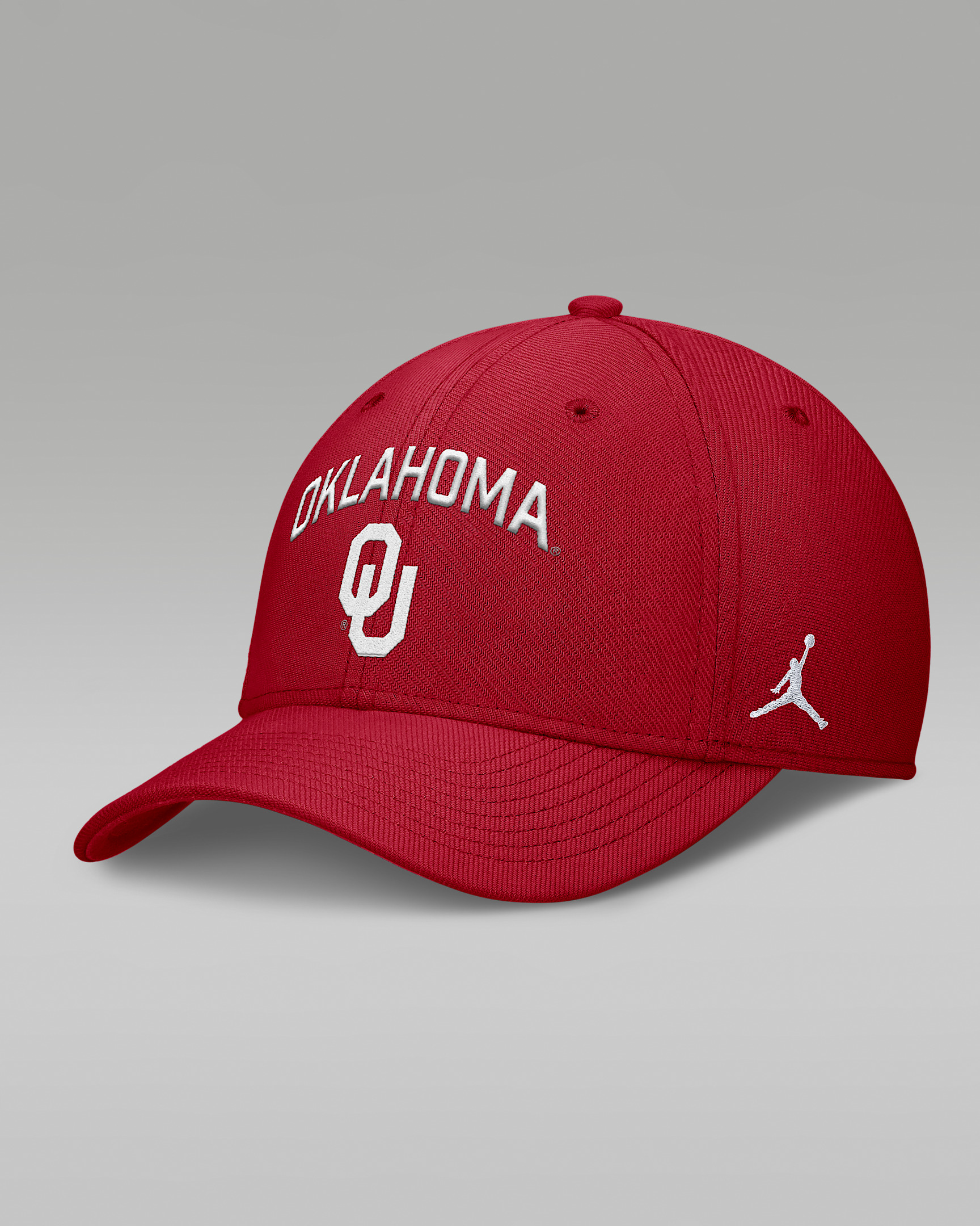 Oklahoma On-Field Rise Swoosh Men's Jordan Brand Dri-FIT College Hat - 1