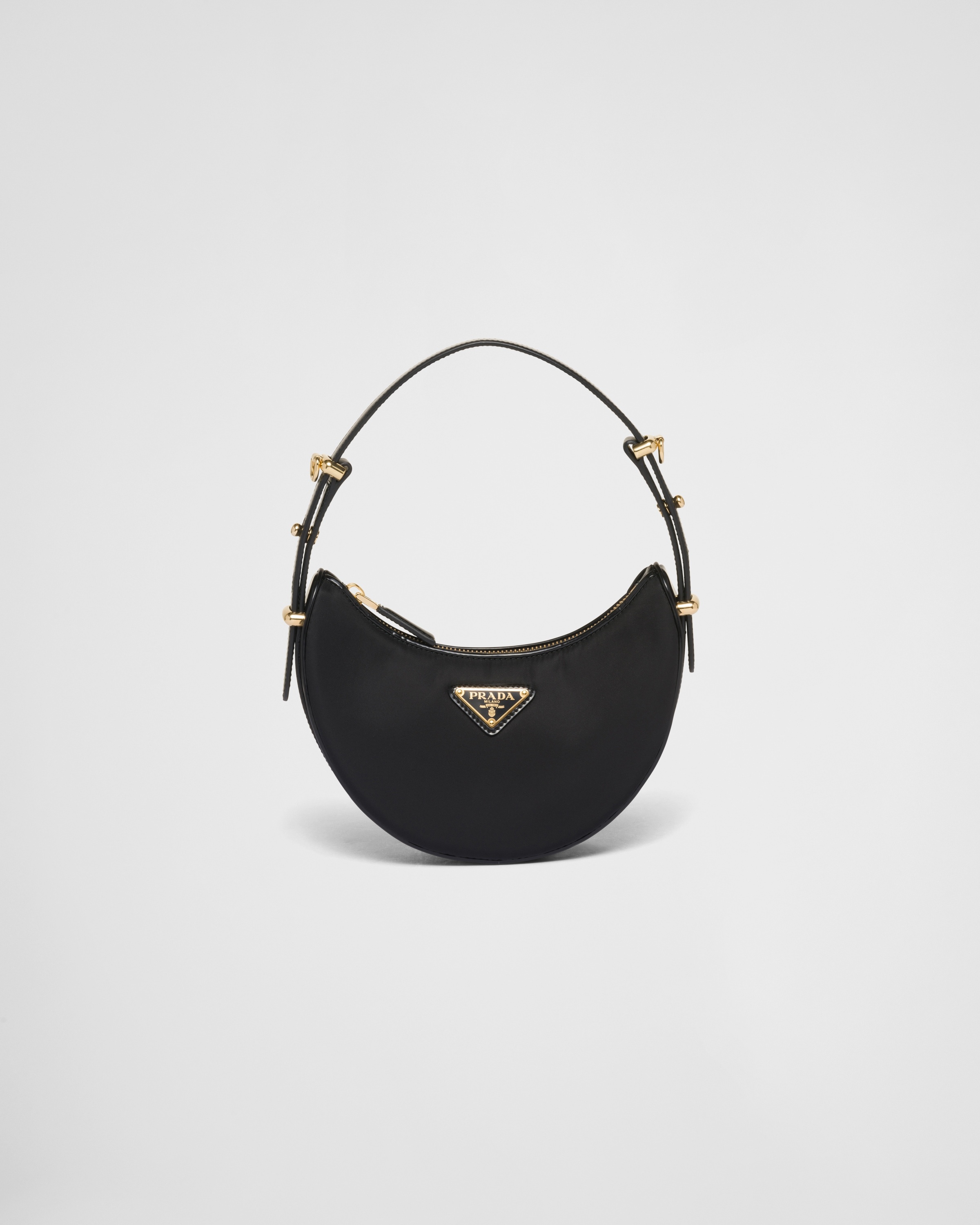 Prada Arqué Re-Nylon and brushed leather mini shoulder bag - 1