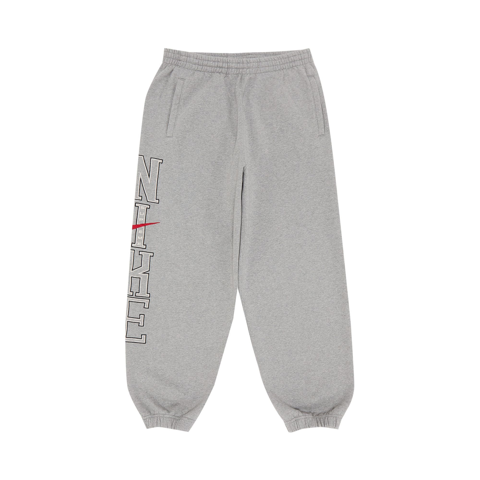 Supreme x Nike Sweatpant 'Heather Grey' - 1