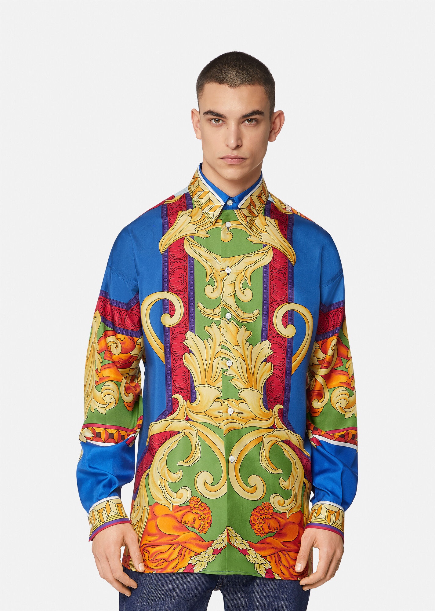 Medusa Renaissance Print Silk Shirt - 2