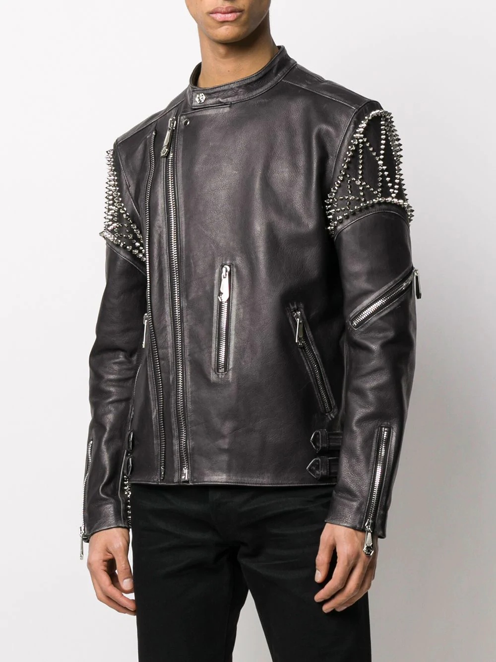 biker Plein jacket - 3