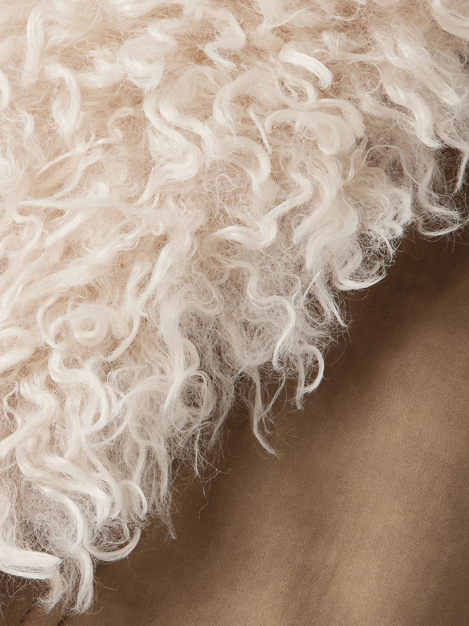 Clea fleece coat Taupe - 5