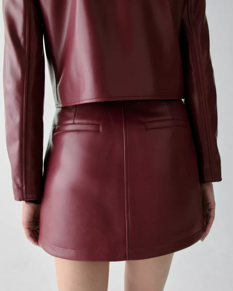 Faux Nappa Mini Skirt 4