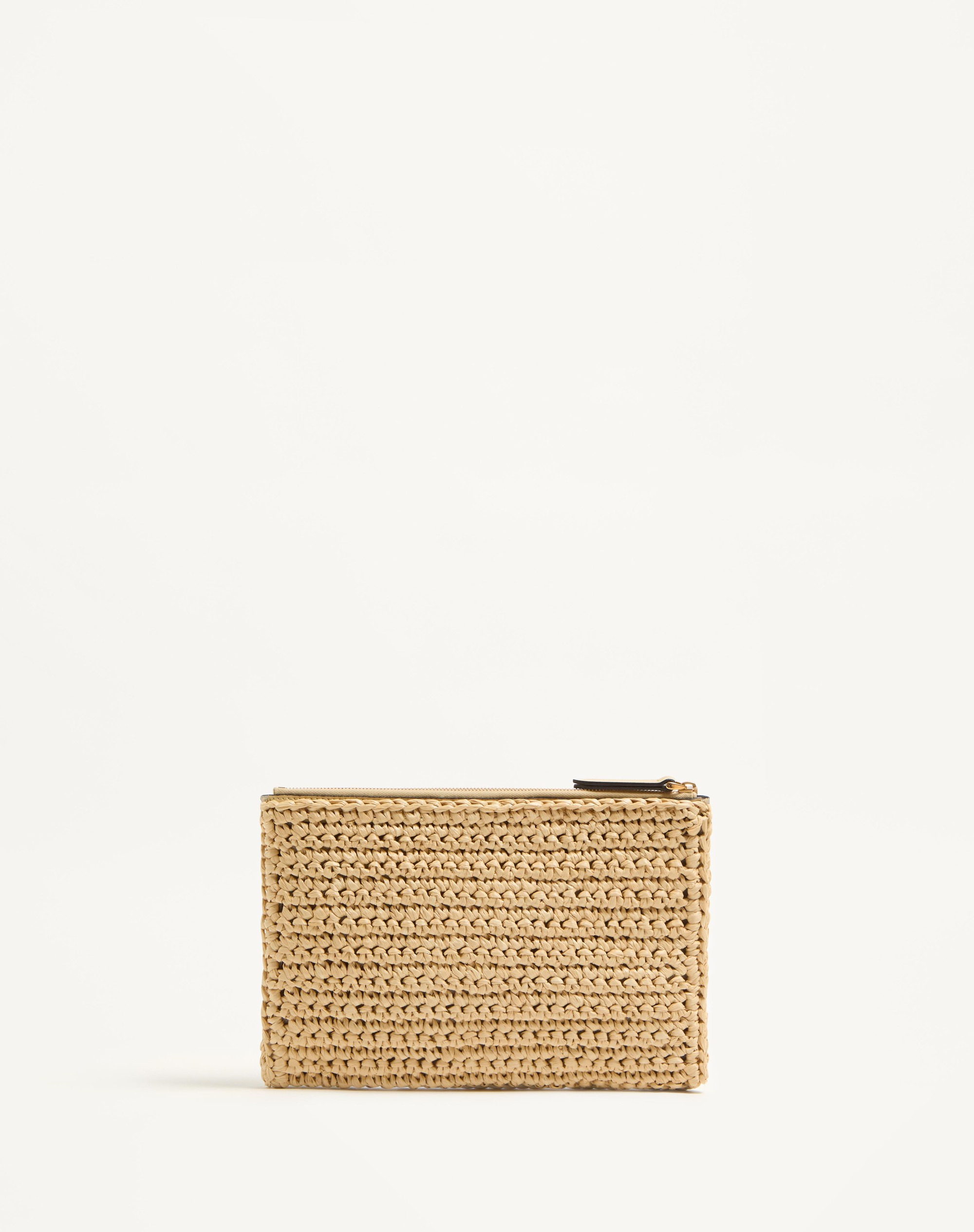 VALENTINO GARAVANI VIVA SUPERSTAR SYNTHETIC RAFFIA POUCH - 5