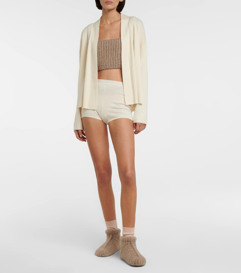Loro Piana Cashmere and silk jersey shorts outlook