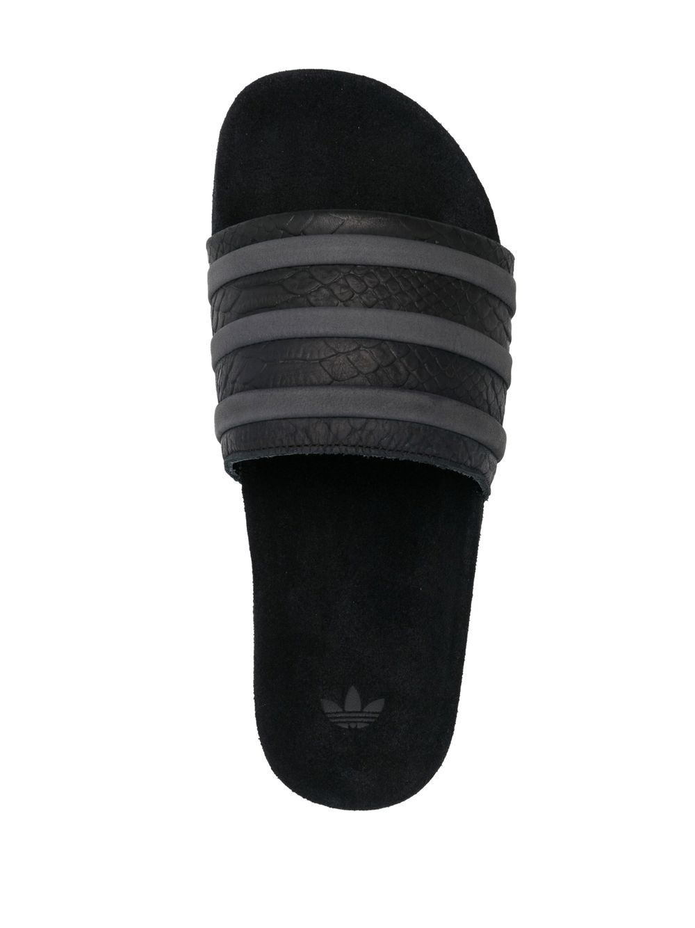 embossed-logo stripe-detail slides - 4