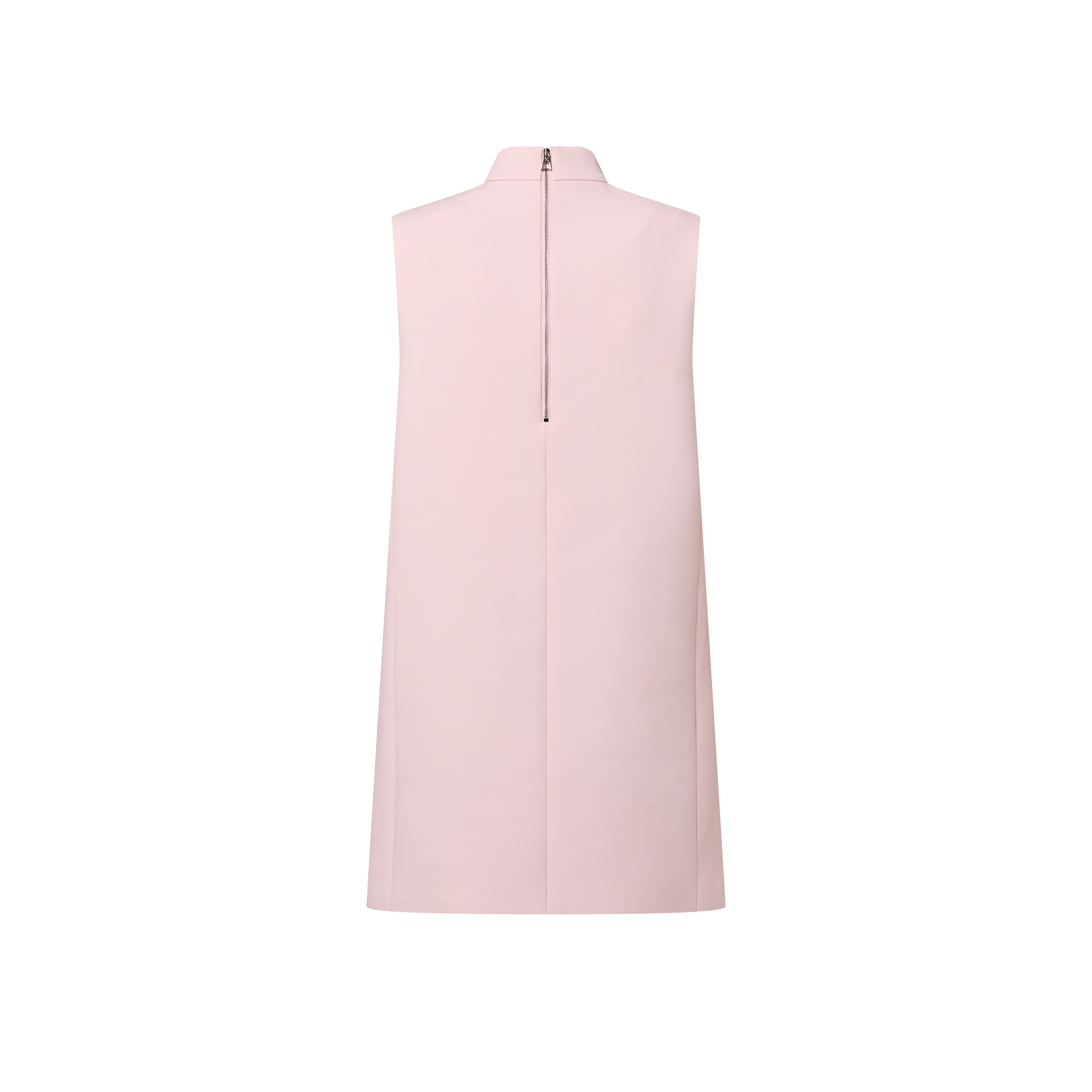 Mock-Neck Straight Dress - 3