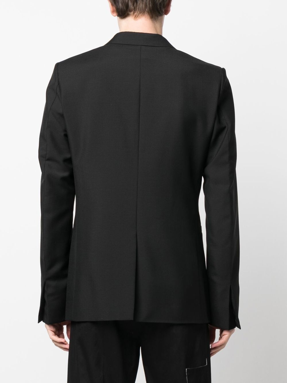 peak-lapels hook-fastening blazer - 4