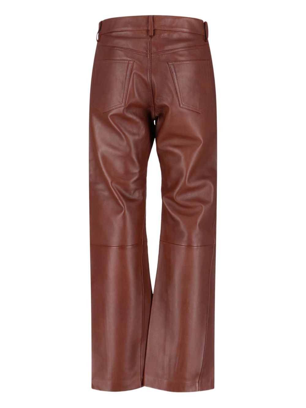 Straight Twist leather trousers - 2