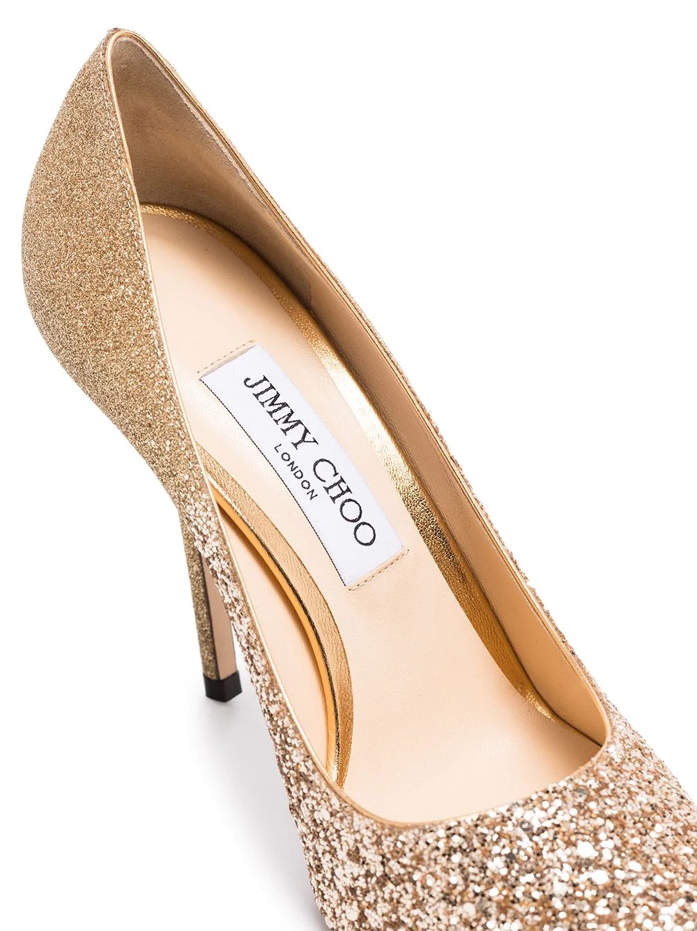 Love 100mm glittered leather pumps - 4