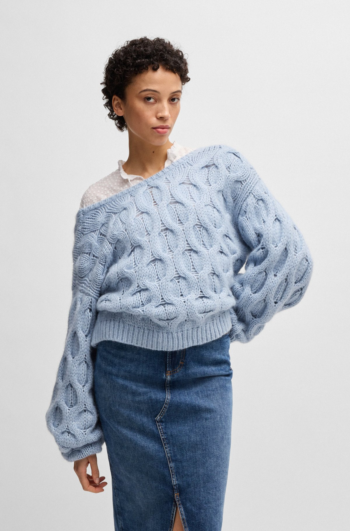 REVERSIBLE SWEATER IN AN OVERSIZE FIT - 2