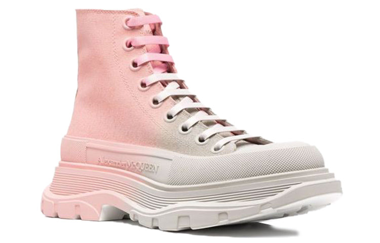 (WMNS) Alexander McQueen Tread High Top 'Two Tone Pink' 685697W4MVS1807 - 2