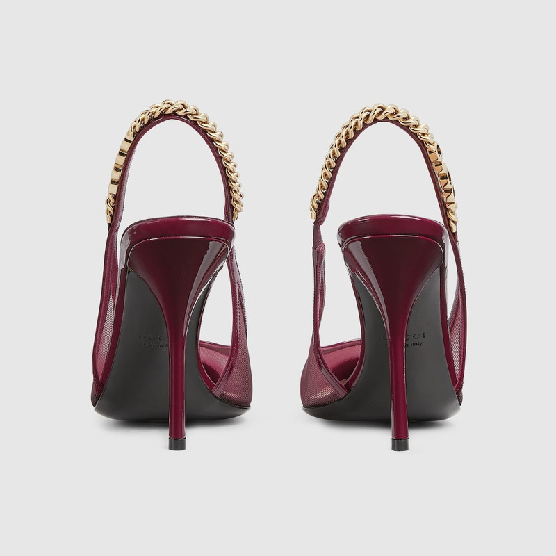 GUCCI Gucci Signoria slingback pump outlook