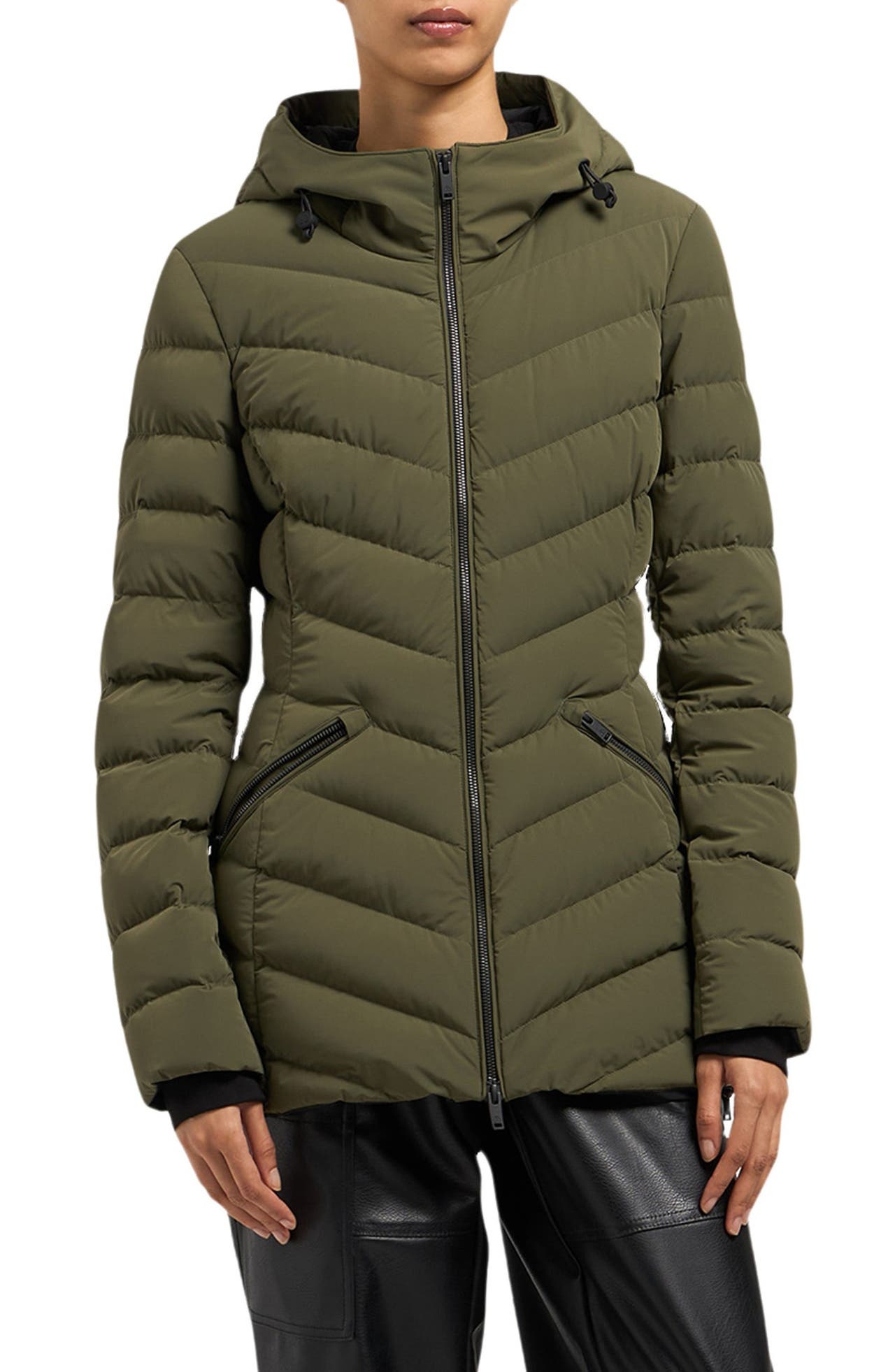 Moose Knuckles Rockcliff 5 Quilted Stretch Jacket in Moss at Nordstrom - 1