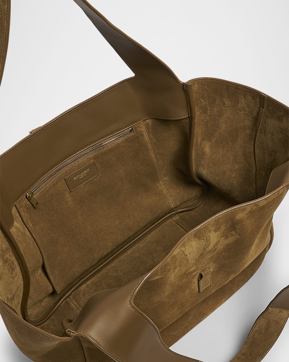 Bea YSL Cabas Tote Bag in Suede - 4