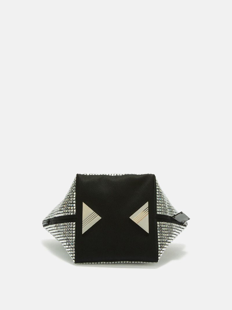 THE ATTICO ''VIA DEI GIARDINI 15'' BLACK TOTE BAG outlook