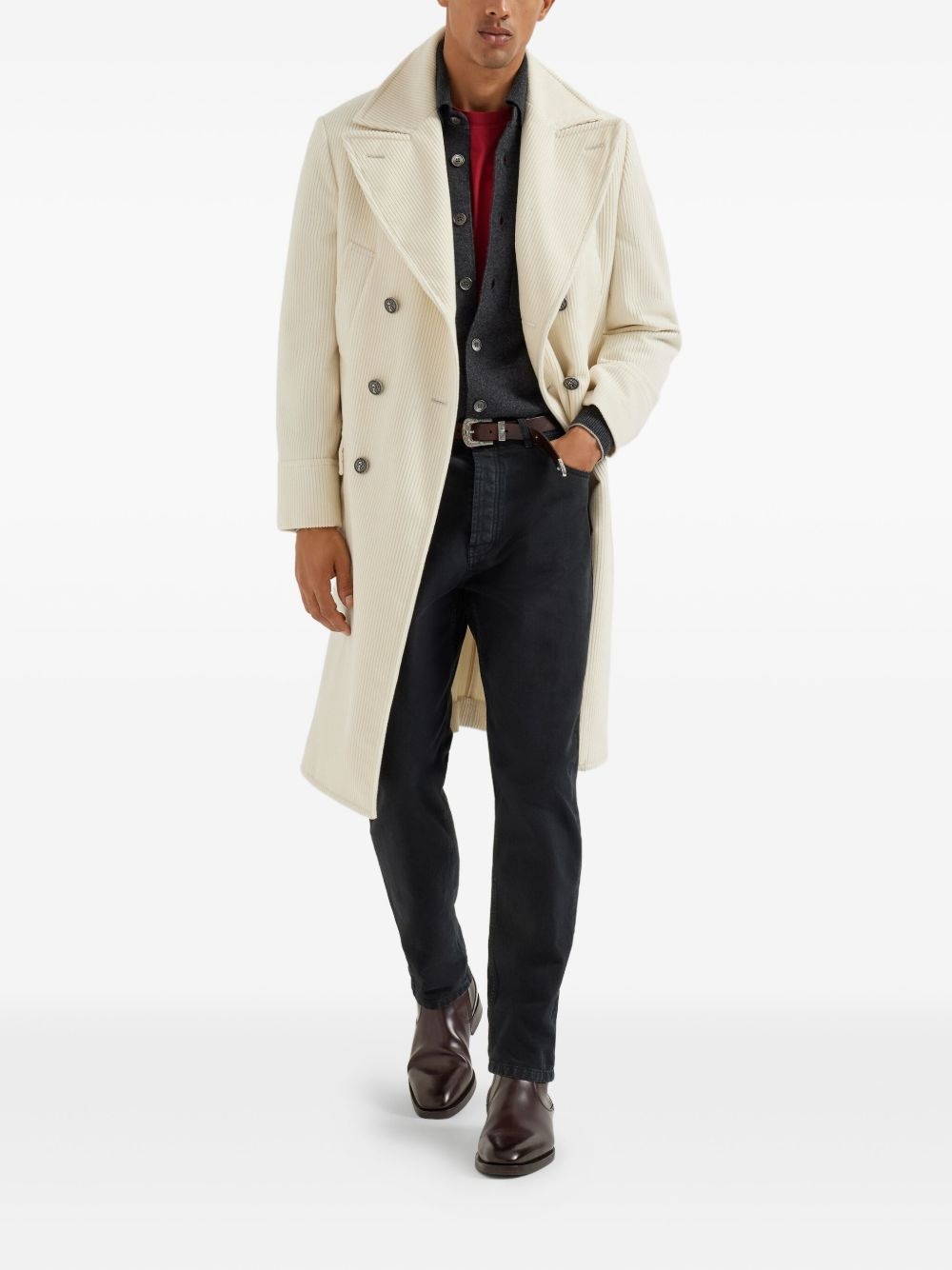 buttoned patch-pocket cardigan - 2