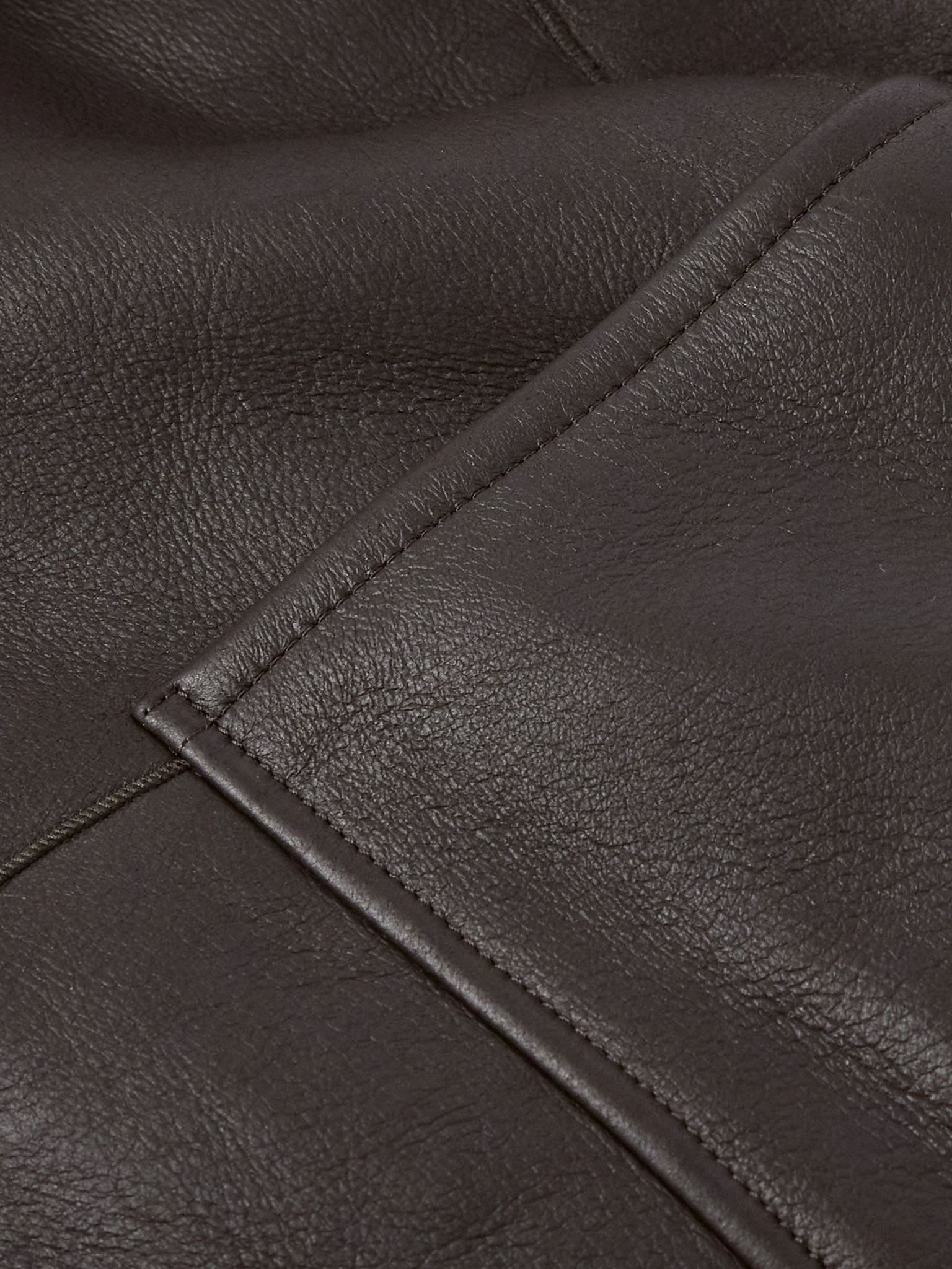 Shearling Jacket Dark brown - 5