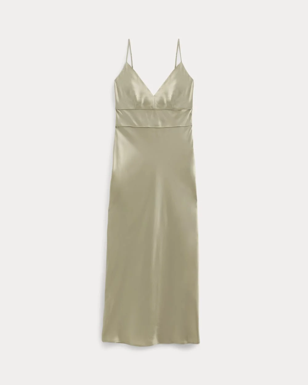 BIAS CUT SLIP DRESS IN SILK CHARMEUSE - 1