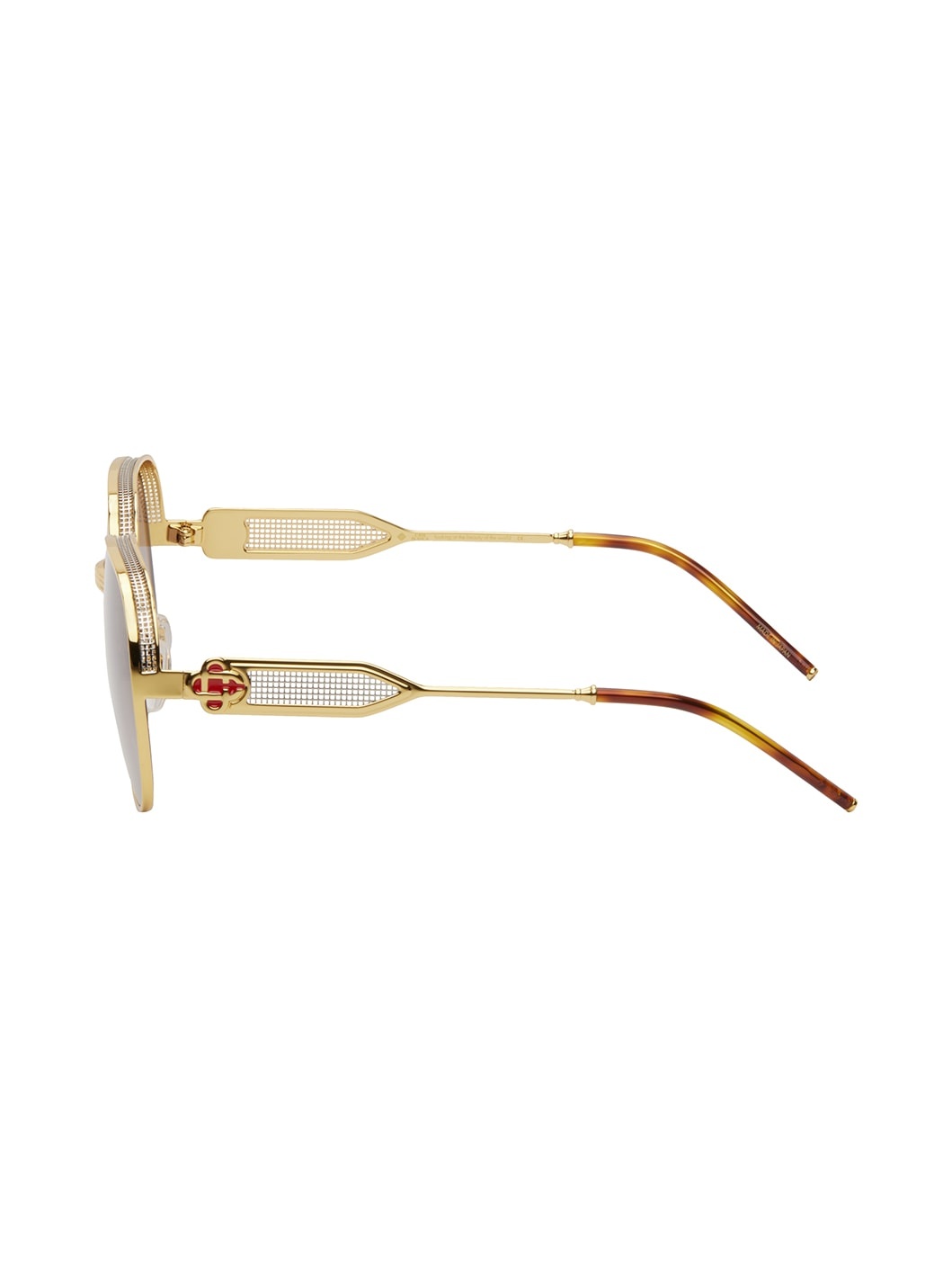 Gold Square Sunglasses - 3