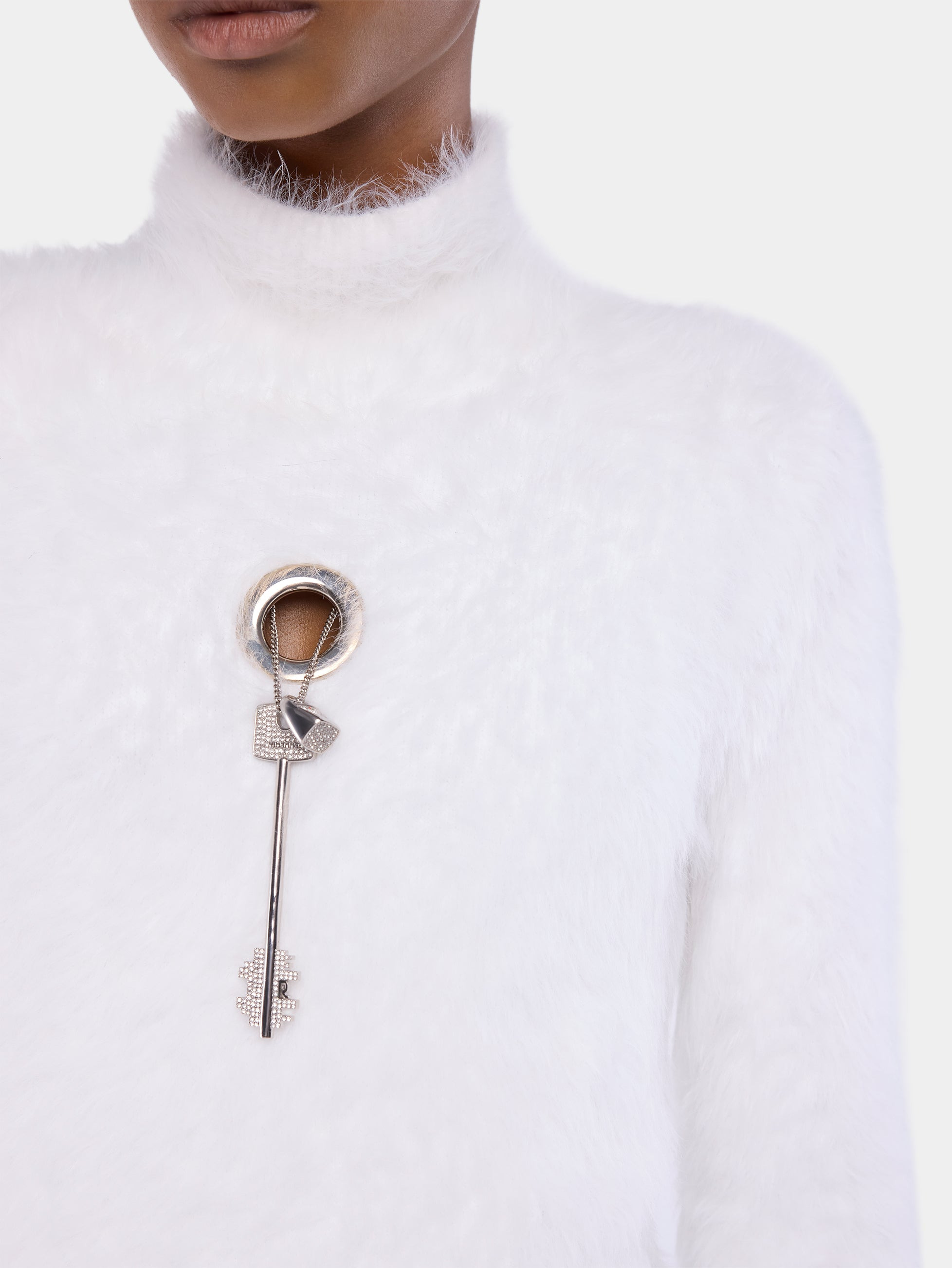 TURTLE-NECK TOP IN BRUSHED KNIT - 6