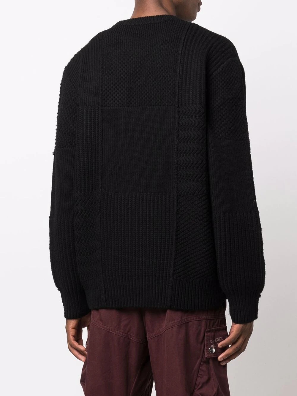 textured-knit wool jumper - 4