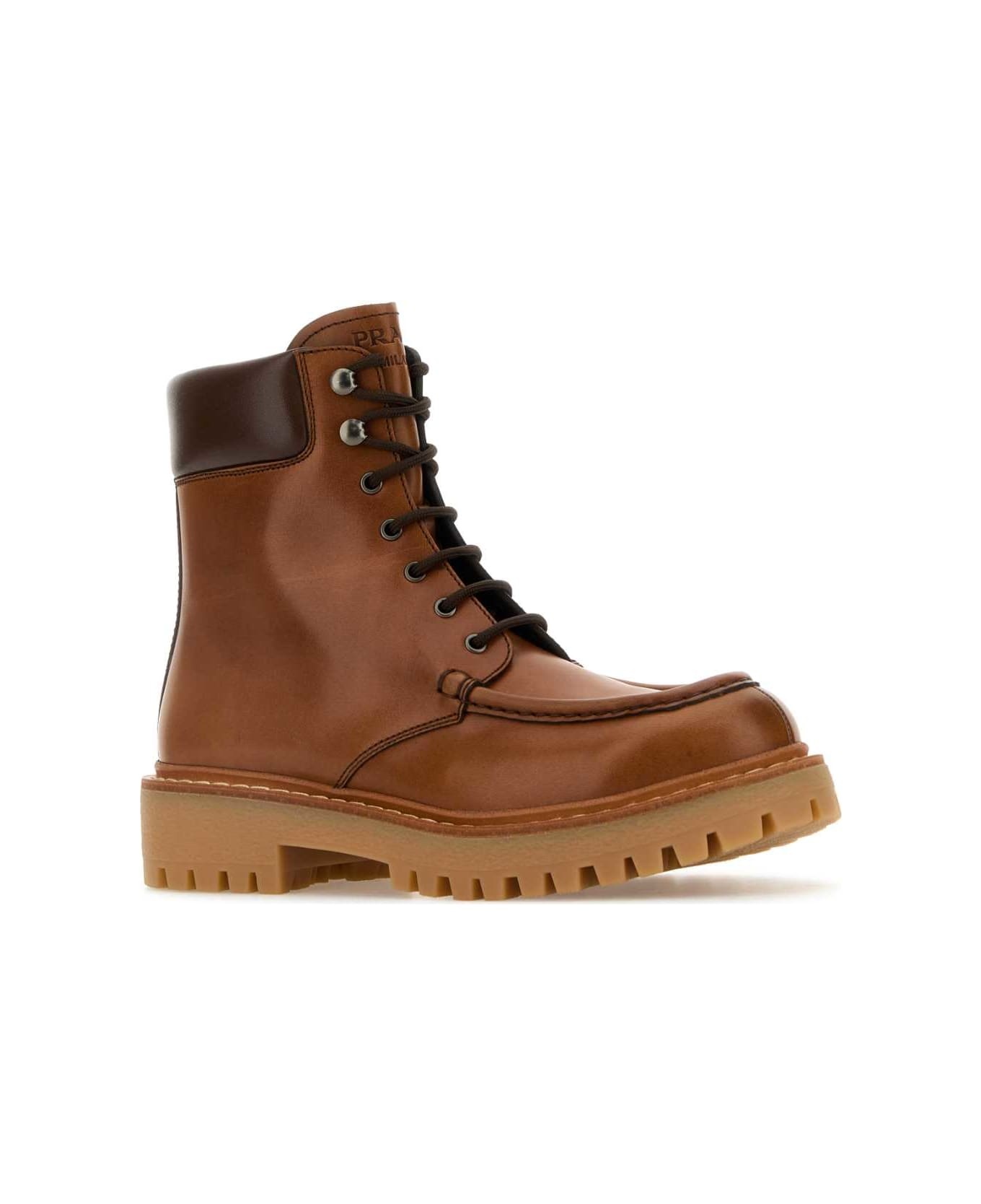 Caramel Leather Ankle Boots - 2