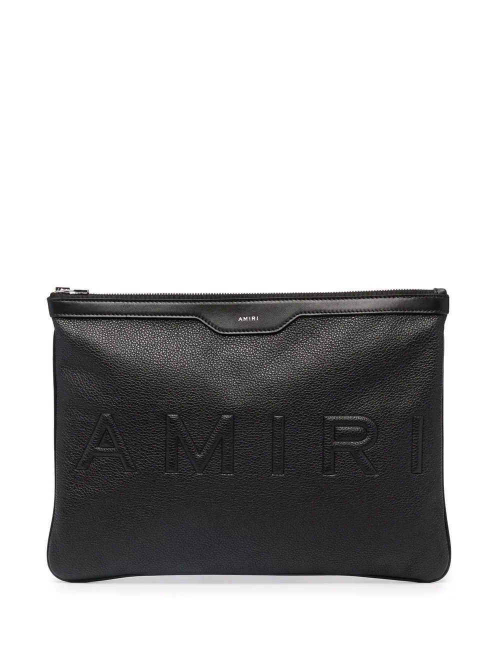 debossed-logo clutch bag - 1