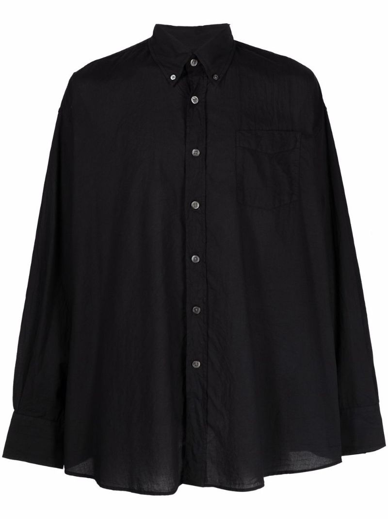 button-down cotton shirt - 1