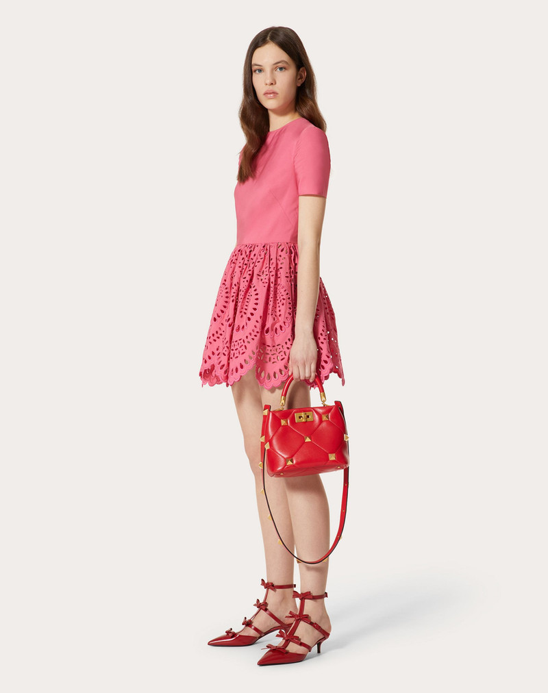 Valentino SHORT DRESS IN VALENTINO SAN GALLO EDITION MICRO FAILLE outlook