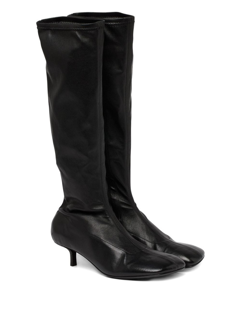 Marsèll leather kitten-heel boots outlook