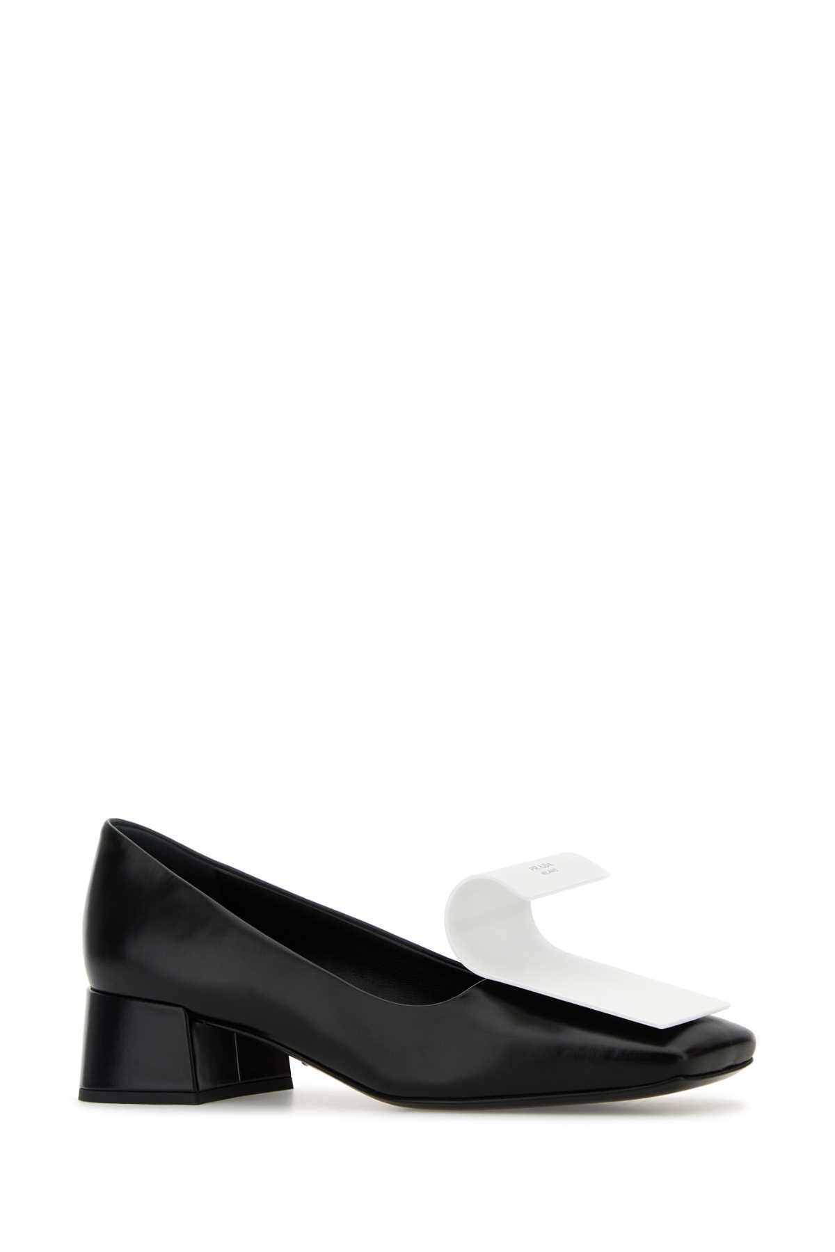 Prada Women Two-Tone Leather Pumps - 2