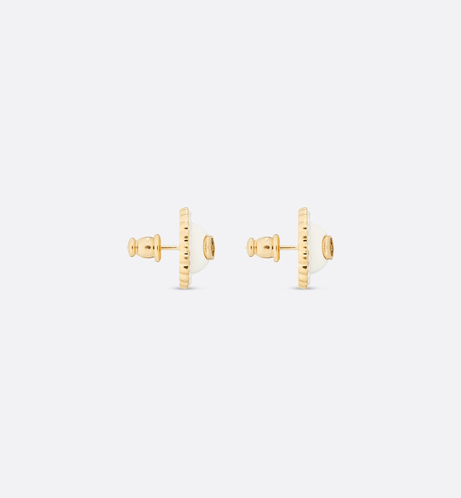 Petit CD Baroque Stud Earrings - 4