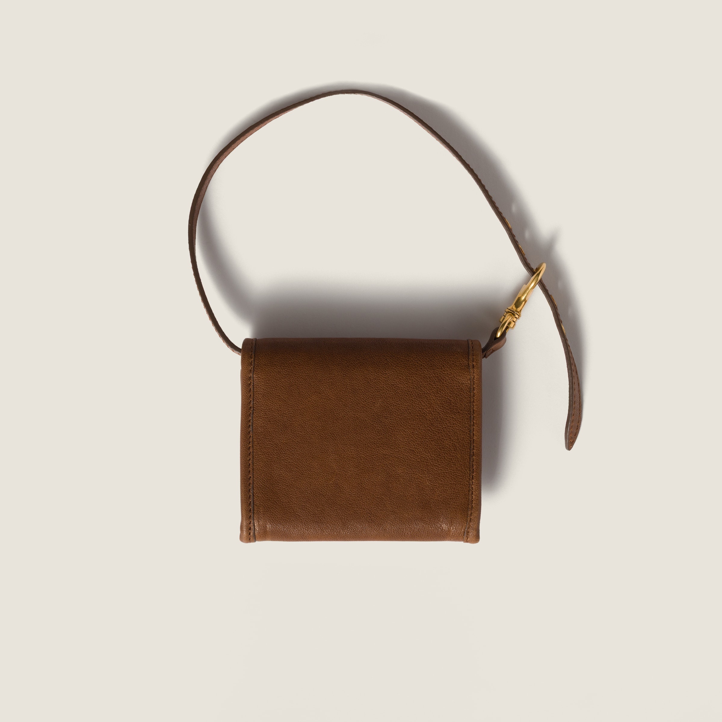 Nappa leather wallet with shoulder strap - 3