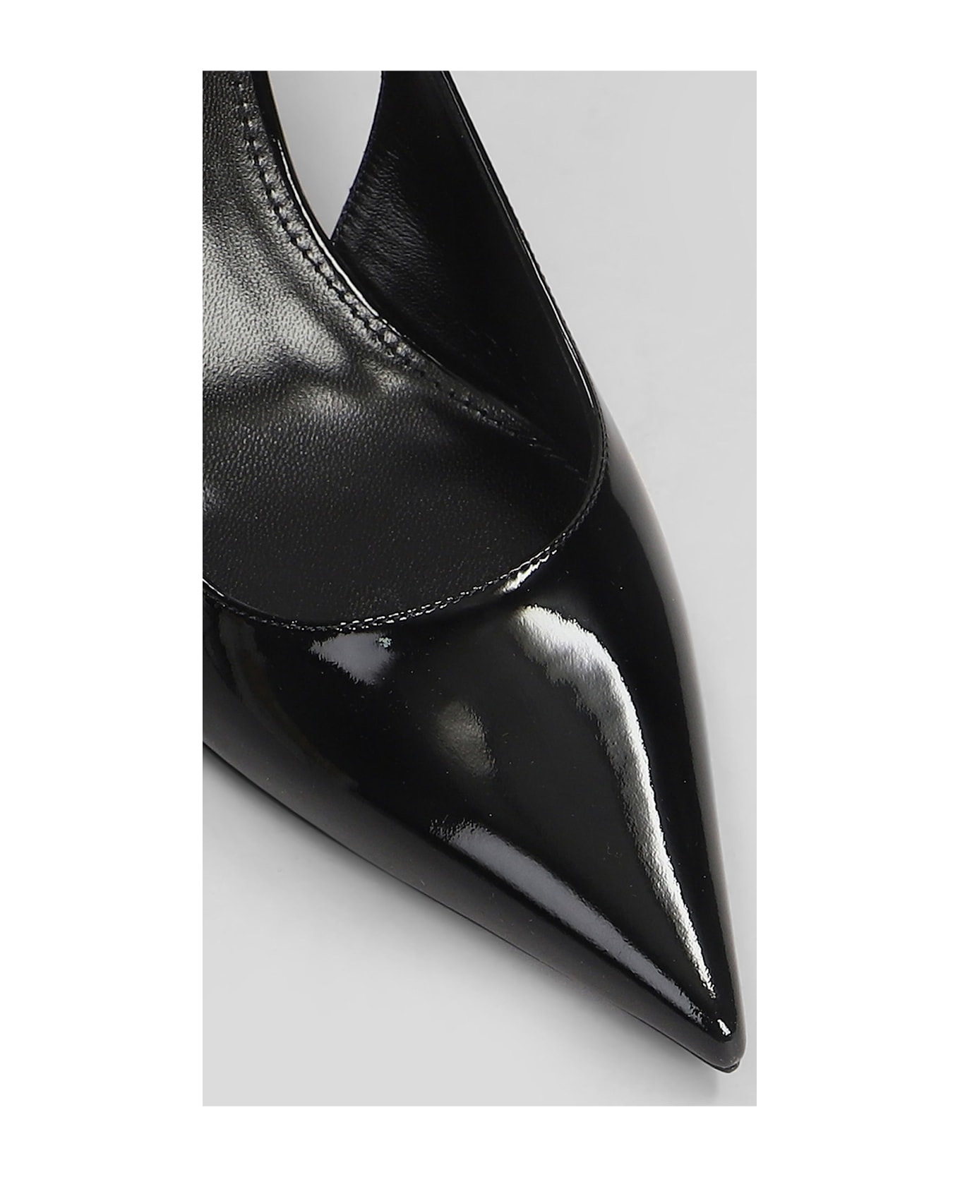 Lidia Slingback 70 Pumps In Black Patent Leather - 5