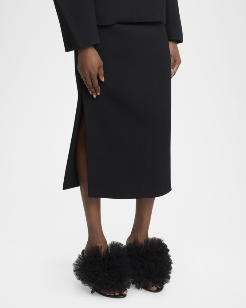 Long Pencil Skirt with Slit 4