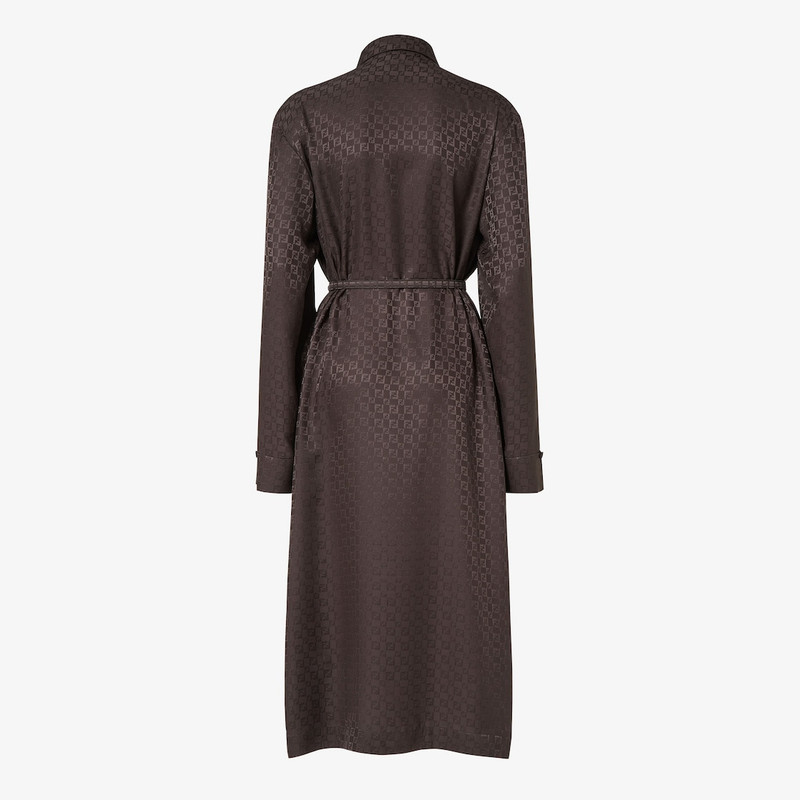 Dress Brown FF jacquard silk dress 2