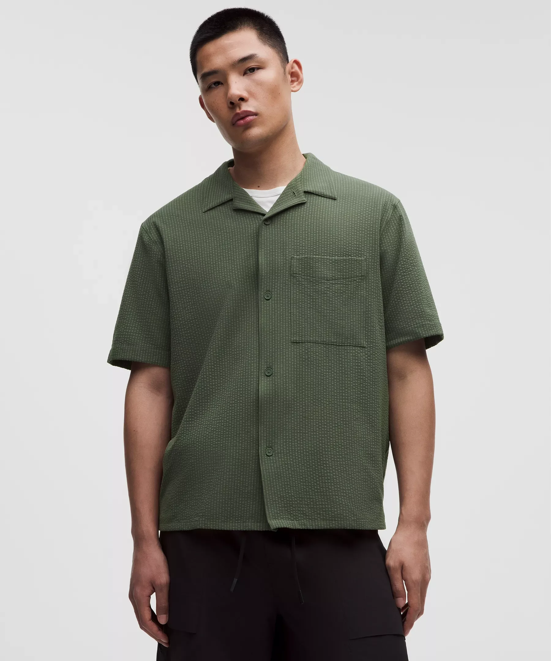 Airing Easy Camp-Collar Shirt *Textured - 1