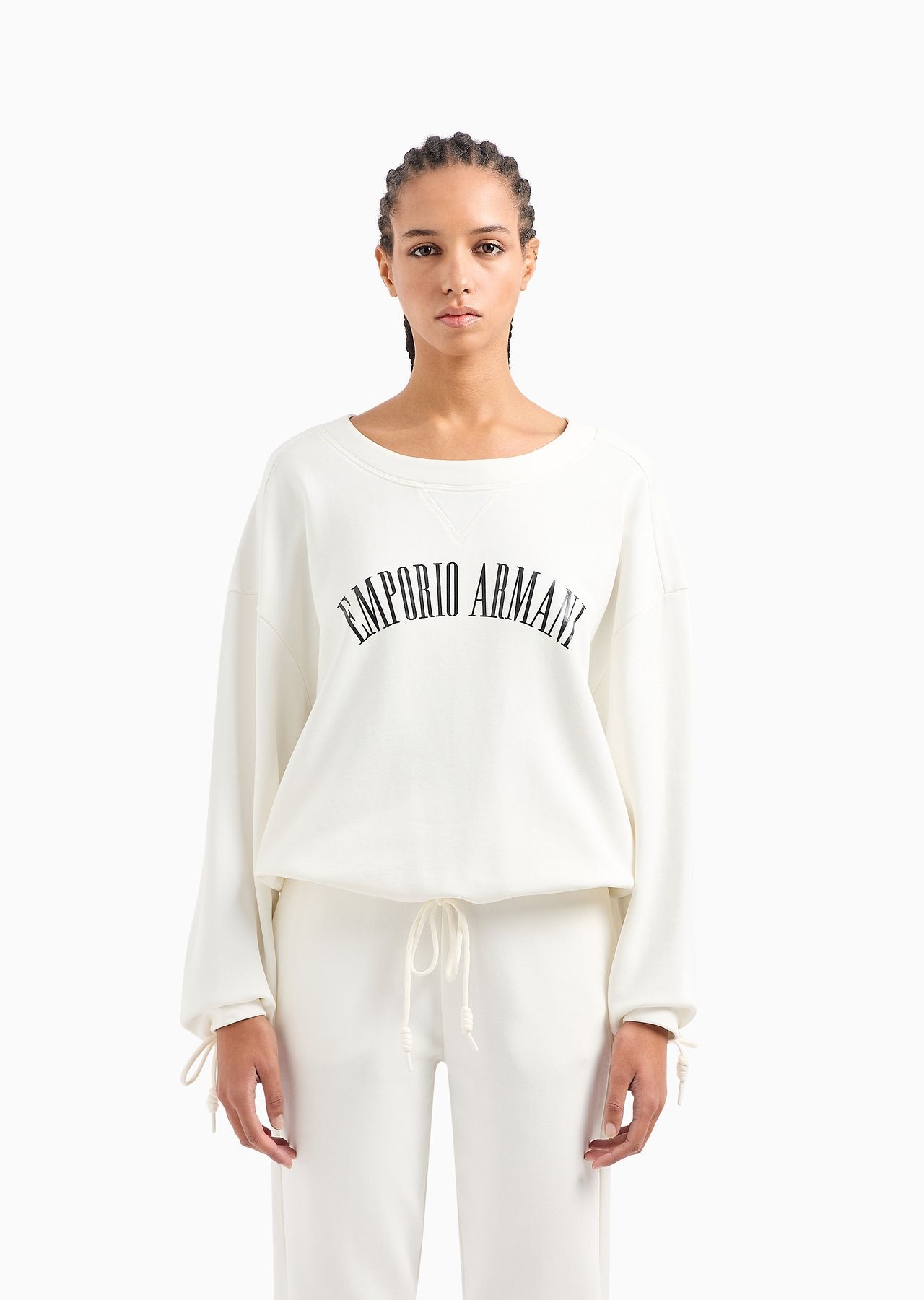 ASV organic French terry drawstring sweatshirt with logo print - 2